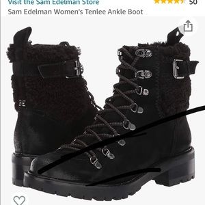 Sam Edelman Tenlee Boot - Black Suede Size 7 1/2